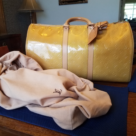 SOLD@ Louis Vuitton Monogram Vernia Mercer Keepall - Picture 2 of 13